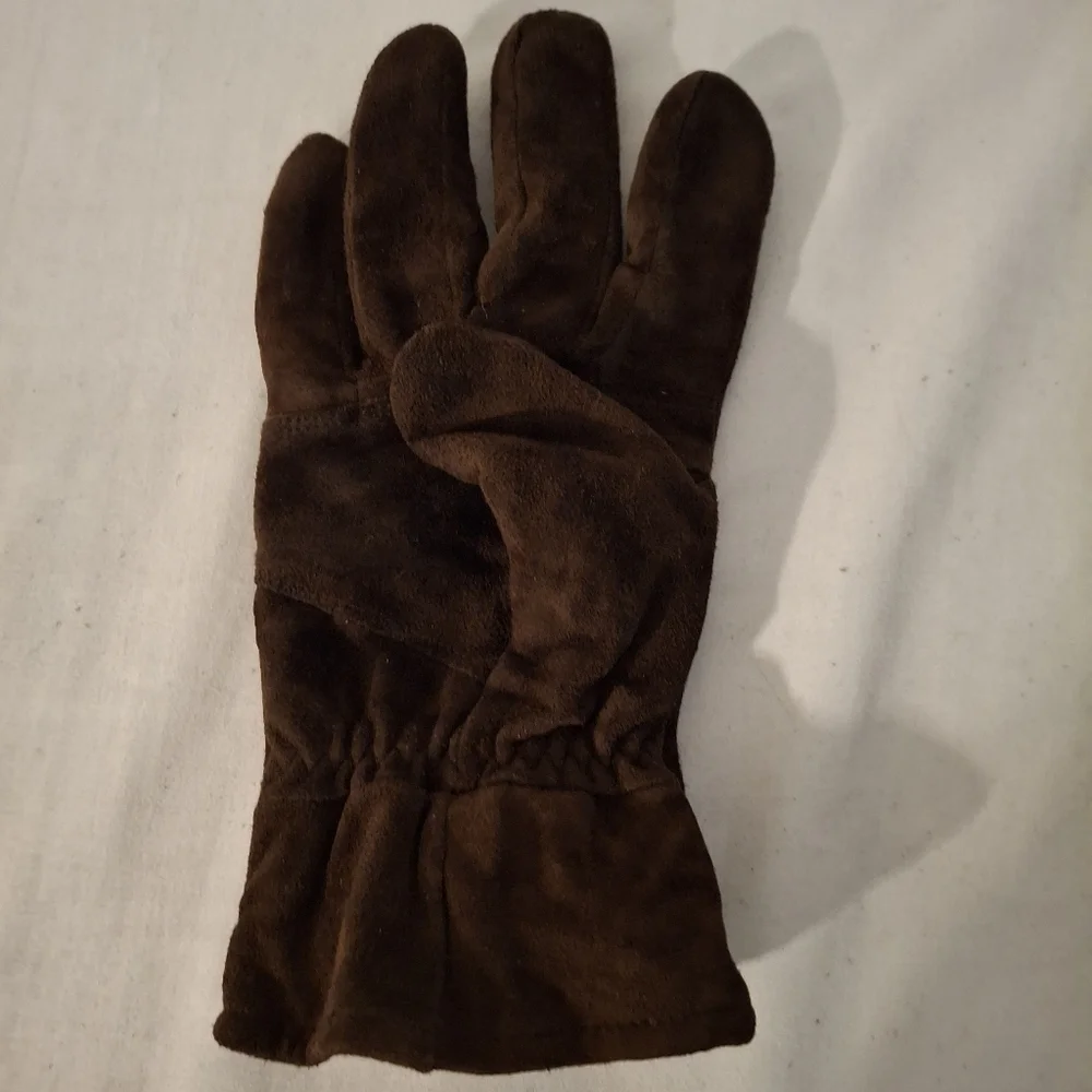 Thinsulate Women's Brown Suede Gloves Classic Design